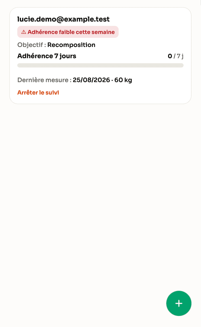 Capture d'écran — Suis sans ressaisir